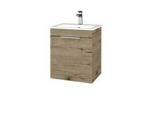 Skříňka umyvadlová Dřevojas PROJECT BENEFIT SZD 50 dub herkules/dub herkules vč. umyvadla Altero