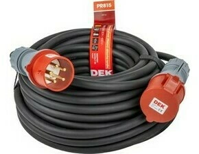 Kabel prodlužovací neoprenový spojka DEK PR815 15 m 4 mm2 IP 44