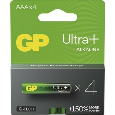 Baterie GP Ultra Plus Alkaline AAA 4 ks