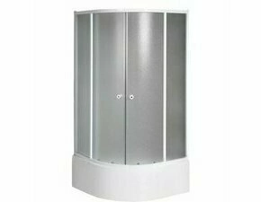 Kout sprchový Aqualine Arlen BTR 800×800 mm bílá/brick sklo R550