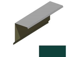 Ukončení pultové střechy RS360A-75 SP 25 s okapnicí RAL 6005 zelená