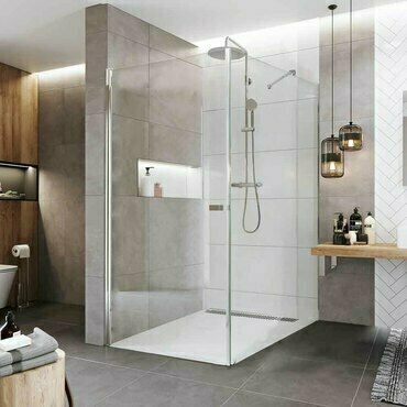Dveře sprchové + boční stěna Mereo Novea CK13913Z 800×1 000 mm chrom/čiré sklo