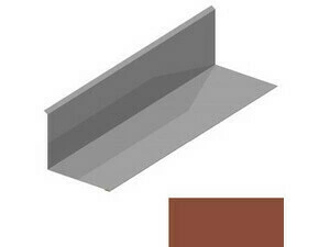 Lemování ke zdi rovnoběžné s okapem RS250S-105 SP 25 RAL 8004 cihlová