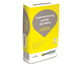 Potěr cementový 30 MPa weberbat 25 kg