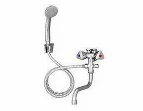 Baterie kombinovaná Mereo CBS602007M 30 mm, chrom, hadice 150 cm pro nízkotlaké ohřívače ramínko 150 mm