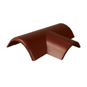 Hřebenáč rozdělovací pravý T220 Bramac Protector Plus se dvěma příchytkami červenohnědá