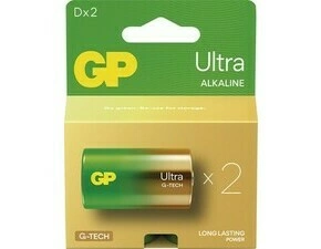 Baterie GP Ultra Alkaline D 2 ks