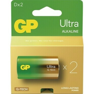 Baterie GP Ultra Alkaline D 2 ks