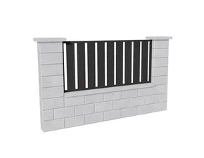 Výplň plotová DEKMETAL STECCA 2N09A jet black