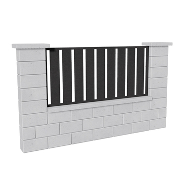 Výplň plotová DEKMETAL STECCA 2N09A jet black