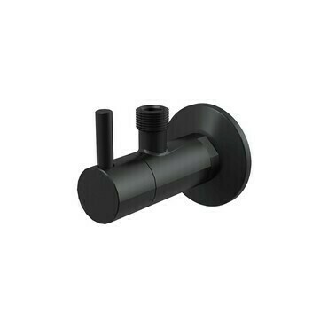 Ventil rohový Alca ARV001-BLACK 1/2"×3/8" s filtrem černá-mat