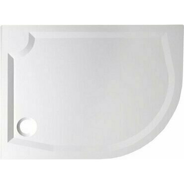 Vanička sprchová Gelco GR12090L 1 200×900×40 mm R 550 levá litý mramor