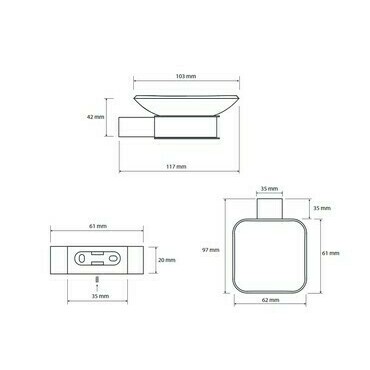 Mýdlenka skleněná Bemeta Nero černý matný