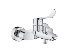 Baterie vanová nástěnná Grohe Eurosmart 150 mm, chrom s přepínačem a lékařskou pákou 25243003