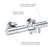 Baterie vanová termostatická Grohe Grohtherm 800 Cosmopolitan chrom s přepínačem 34766000