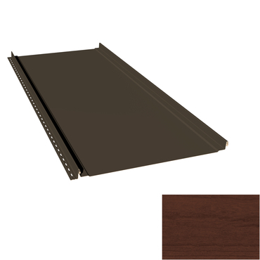 Krytina plechová LINEDEK 485 Flat Imitace 7DTAA tmavé dřevo