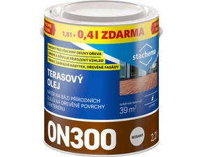 Olej terasový Stachema ON300 bezbarvý 1,8 l + 0,4 l zdarma