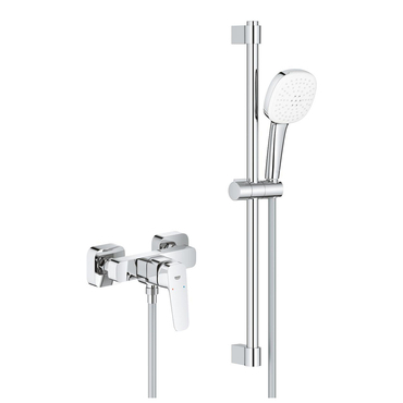 Baterie sprchová nástěnná Grohe Cubeo 150 mm, se sprchovým setem chrom 1018250000