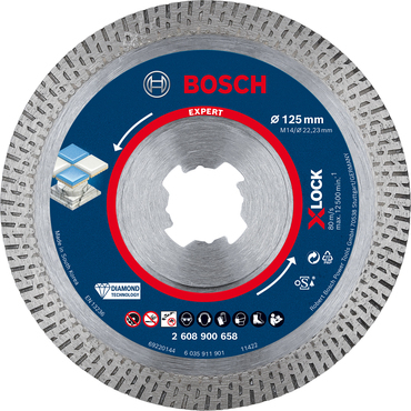 Kotouč DIA Bosch EXPERT HardCeramic X-L 125×22,23×1,4×10 mm