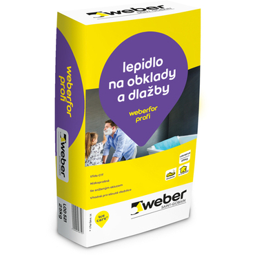 Lepidlo cementové C1T weberfor profi LD 25 kg