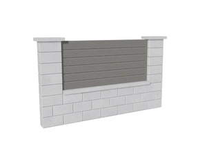 Výplň plotová DEKMETAL CANTO 2A094 grey aluminium