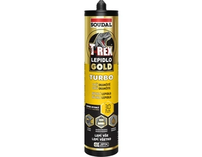 Lepidlo montážní Soudal T-REX GOLD TURBO 290 ml