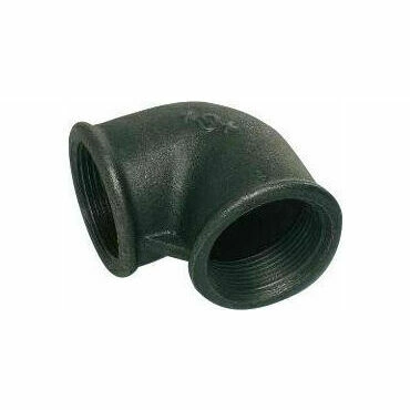 Koleno 90° černé č. 90 3/8" FF