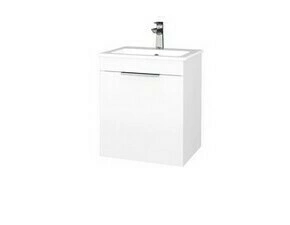 Skříňka umyvadlová Dřevojas PROJECT BENEFIT SZD 50 bílá lesk/bíílá lesk vč. umyvadla Altero