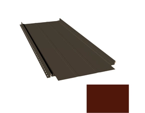 Krytina plechová LINEDEK 485 Rib PU 50 MAX MR539 cihlově hnědá Cut