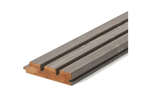 Palubka obkladová kartáčovaná pero+drážka Thermowood Luna Arctic Triple Shadow smrk 32×140×3 600 mm