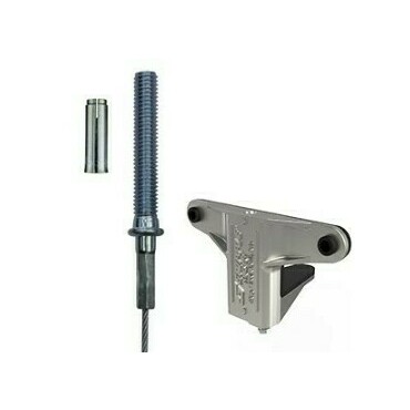 Závěs spodní rohový Gripple Duct Trapeze 2 M8, závitový kolík s kotvou 4 m