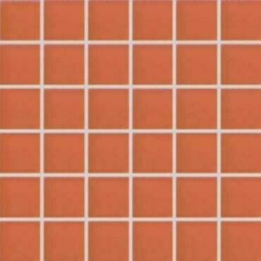 Mozaika sklo Rako Fashion 5×5 cm (set 30×30 cm) oranžová VDM05048