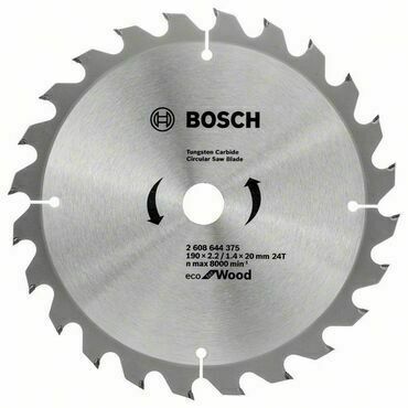 Kotouč pilový Bosch Eco for Wood 190×20×2,2 mm 24 z.