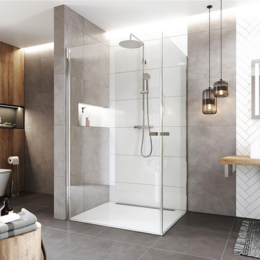 Kout sprchový Mereo Novea CK13923ZVR 1 000×900 mm chrom/čiré sklo