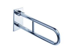 Úchyt sklopný ve tvaru U Bemeta Help 600 mm s krytkou nerez matný