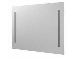 Zrcadlo s LED osvětlením Dřevojas STRIPE ZCO 100 bílá mat