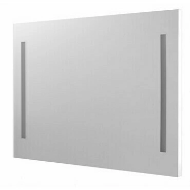 Zrcadlo s LED osvětlením Dřevojas STRIPE ZCO 130 bílá mat