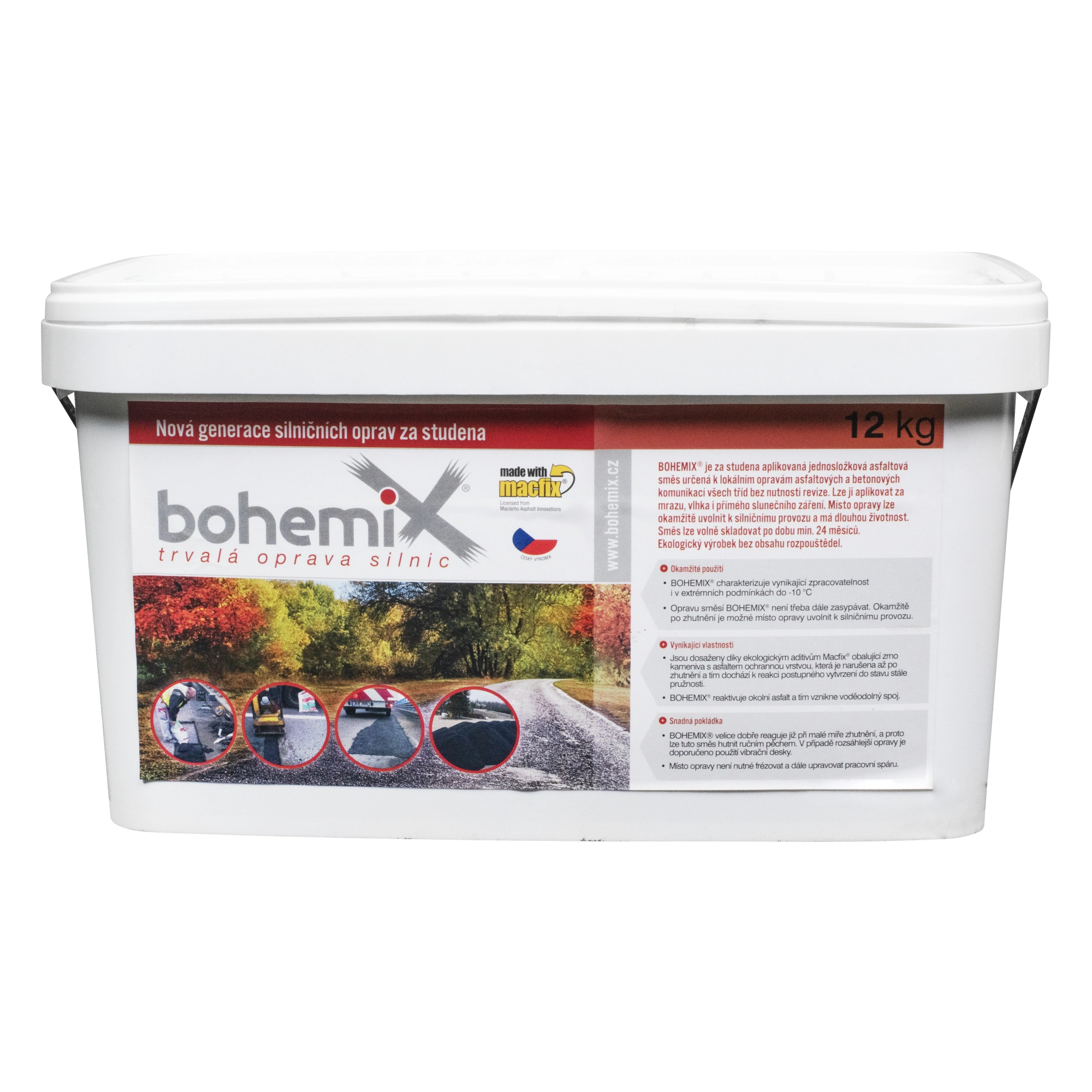 BOHEMIX Bohemix studená obalovaná asfaltová směs (12kg/bal)