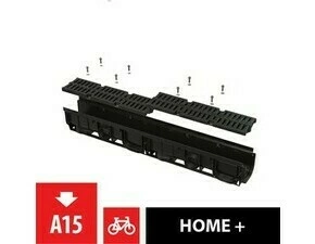 Žlab venkovní Alca AVZ104-R401 s plastovým rámem, rošt plastový A15