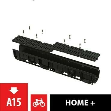 Žlab venkovní Alca AVZ104-R401 s plastovým rámem, rošt plastový A15