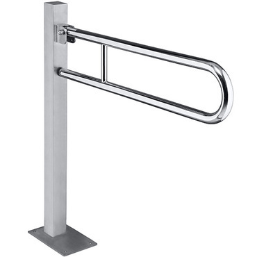 Úchyt sklopný ve tvaru U Bemeta Help ukotvený do země 850 mm bez krytky nerez lesklý