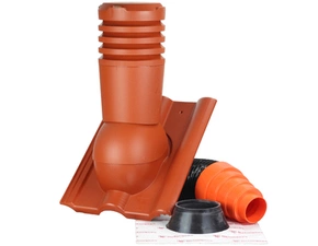 Komplet odvětrací Betonpres DN125 cihlová