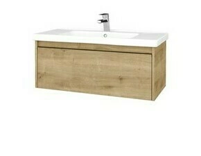 Skříňka umyvadlová Dřevojas BONO SZZ 100 Arlington/Arlington vč. umyvadla Harmonia