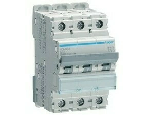 Jistič Hager NCN363 10 kA C 63 A
