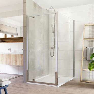 Dveře sprchové + boční stěna Mereo Lima CK87983K 800×1 000 mm chrom/čiré sklo