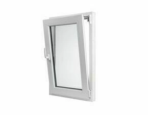 Okno plastové BRAVO OS1 bílé levé 400×600 mm