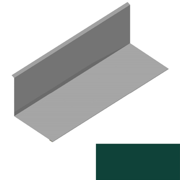 Lemování ke zdi rovnoběžné s okapem RS250S-120 SP 25 RAL 6005 zelená