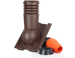 Komplet odvětrací Betonpres DN125 hnědá