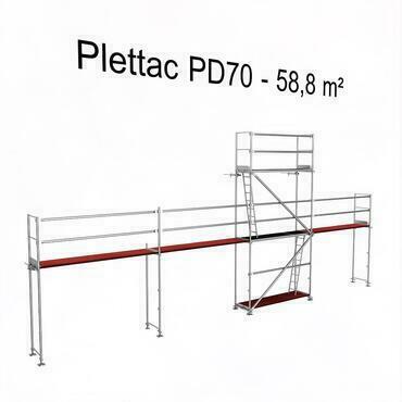 Lešení skládací Plettac PD70 + ráčna a držák ráčny