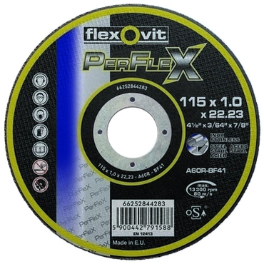 Kotouč řezný Flexovit PerFlex A60R-BF41 115×22,23 mm
